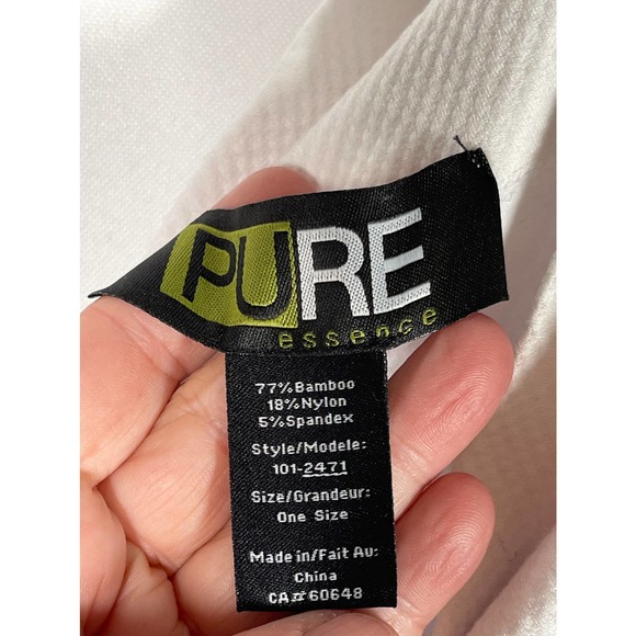 NEW NWT Pure Essence White Bamboo Nylon Spandex Soft Thin Comfortable Leggings - Picture 5 of 10